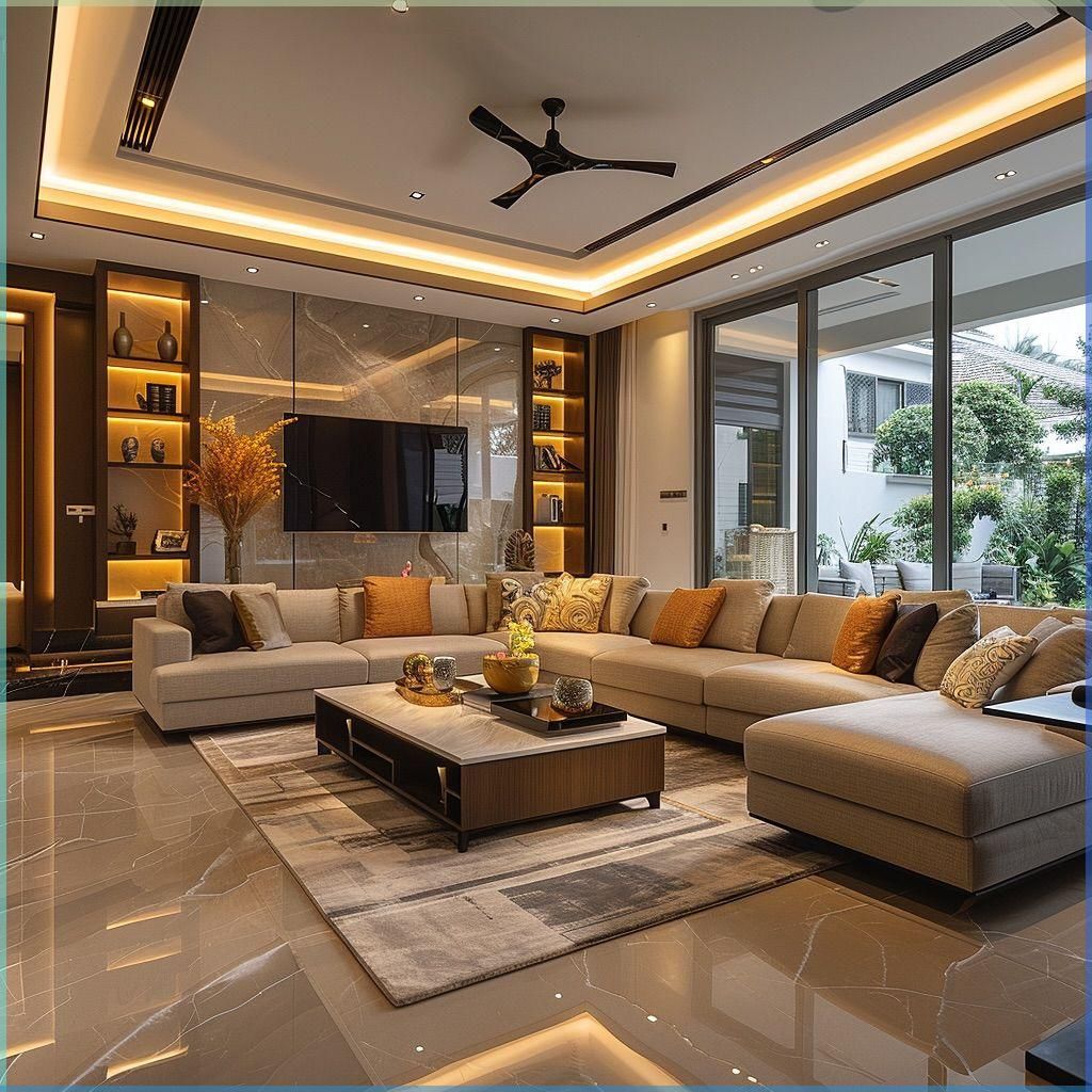 Luxury Home Interior, Living Room Design